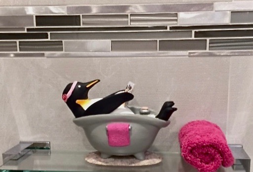 Kaolin Pottery Gt. Barrington, MA ceramic art gallery custom clay penguin bathin