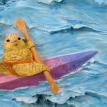Kaolin Pottery Gt. Barrington, MA ceramic art gallery clay baby chick in kayak