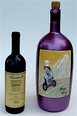 Kaolin Pottery Gt. Barrington, MA ceramic art gallery XXL clay wine bottle